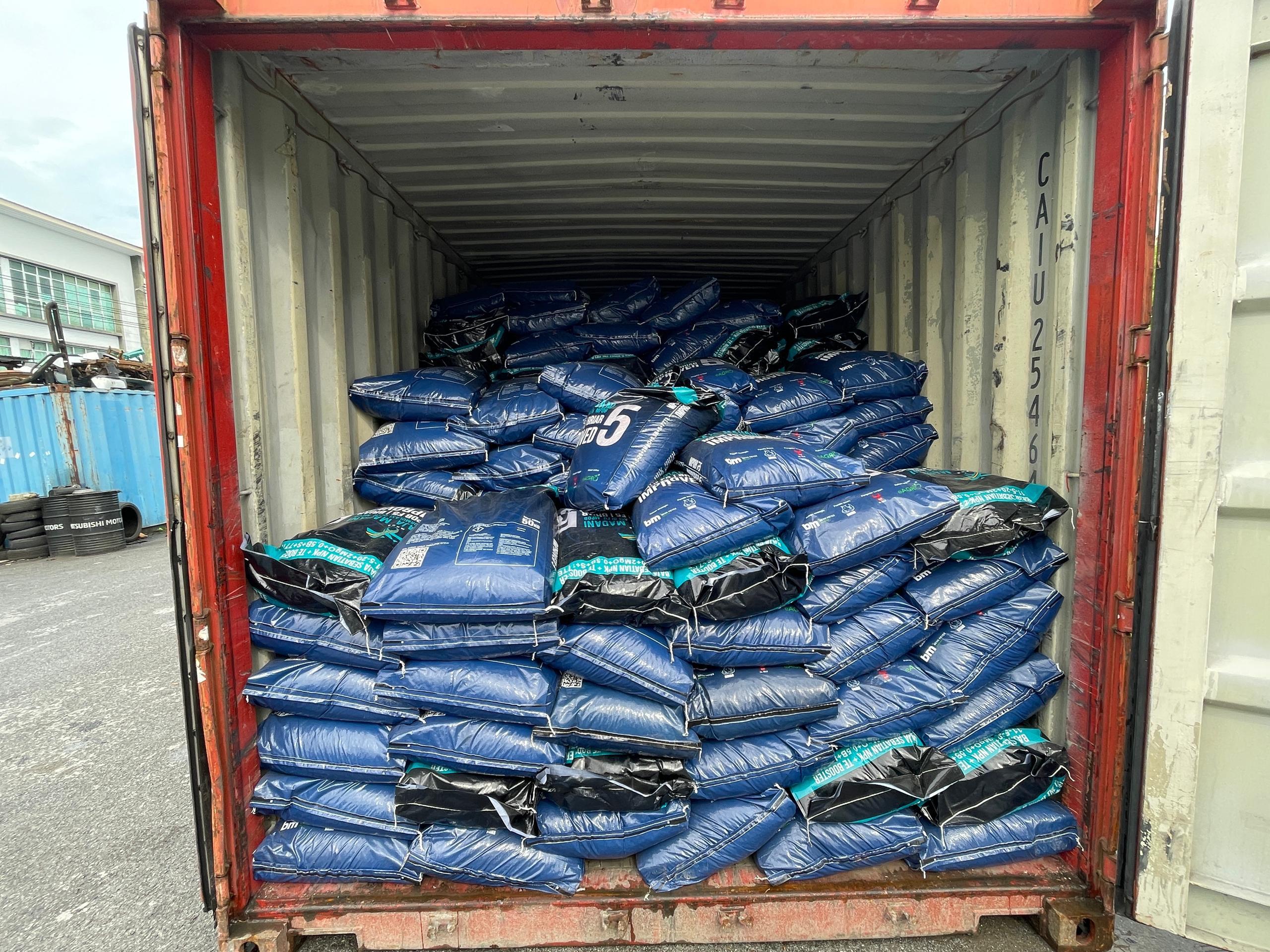 packages in the container